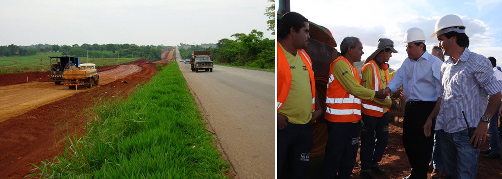 Segundo a Agetop, até o final do ano o governo terá duplicado a rodovia até o entroncamento do trevo de Mossâmedes, restando para ser licitado o trecho que vai dali até a cidade de Goiás, com 14 quilômetros; atualmente, a GO-070 já está duplicada, sinalizada e iluminada de Goiânia a Inhumas, num trecho de 36 quilômetros; o diretor de Obras Rodoviárias da Agetop, Marcos Musse, vistoria as obras nesta terça-feira (22) (Foto: Realle Palazzo-Martini) Segundo a Agetop, até o final do ano o governo terá duplicado a rodovia até o entroncamento do trevo de Mossâmedes, restando para ser licitado o trecho que vai dali até a cidade de Goiás, com 14 quilômetros; atualmente, a GO-070 já está duplicada, sinalizada e iluminada de Goiânia a Inhumas, num trecho de 36 quilômetros; o diretor de Obras Rodoviárias da Agetop, Marcos Musse, vistoria as obras nesta terça-feira (22)