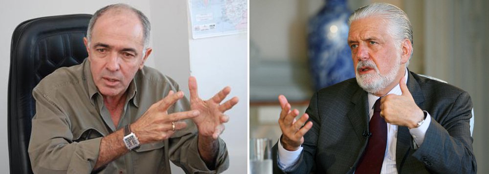 Conversa entre o governador Jaques Wagner e o prefeito ACM Neto sobre composição da chapa oposicionista para disputa do governo do estado, revelada pelo próprio petista, não foi bem recebida pelo secretário municipal de Transporte, José Carlos Aleluia, do DEM; "Deixe a política de lado, governador, e vamos trabalhar porque ainda lhe restam 10 meses de mandato. Se não bastasse a falência das finanças públicas, a violência campeia em todo o estado. O legado de sua gestão é o assassinato de quase 40 mil baianos, um verdadeiro holocausto"; democrata cantarolou música de Noel Rosa: 'Palpite Infeliz' (Foto: Romulo Faro) Conversa entre o governador Jaques Wagner e o prefeito ACM Neto sobre composição da chapa oposicionista para disputa do governo do estado, revelada pelo próprio petista, não foi bem recebida pelo secretário municipal de Transporte, José Carlos Aleluia, do DEM; "Deixe a política de lado, governador, e vamos trabalhar porque ainda lhe restam 10 meses de mandato. Se não bastasse a falência das finanças públicas, a violência campeia em todo o estado. O legado de sua gestão é o assassinato de quase 40 mil baianos, um verdadeiro holocausto"; democrata cantarolou música de Noel Rosa: 'Palpite Infeliz'