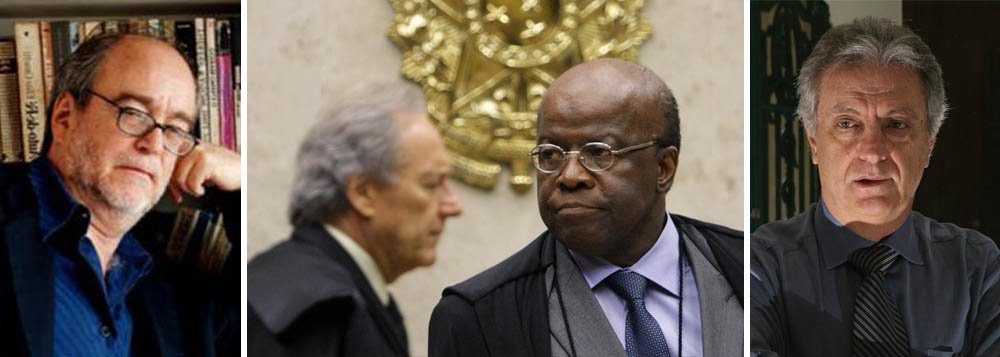 Tese do jurista Wálter Maierovitch é de que o presidente do STF praticou crime contra a honra do ministro Ricardo Lewandowski ao dizer que ele pratica "chicana" e deveria "pedir afastamento de suas funções"; o jornalista Paulo Nogueira defende que o ministro agredido processe o presidente"; em comum, os dois analistas enxergam muito descontrole de Barbosa e dificuldade em lidar com o contraditório; Lewandowski deve apresentar na próxima sessão uma questão de ordem para reafirmar o seu direito de voto (Foto: Valter Lima) Tese do jurista Wálter Maierovitch é de que o presidente do STF praticou crime contra a honra do ministro Ricardo Lewandowski ao dizer que ele pratica "chicana" e deveria "pedir afastamento de suas funções"; o jornalista Paulo Nogueira defende que o ministro agredido processe o presidente"; em comum, os dois analistas enxergam muito descontrole de Barbosa e dificuldade em lidar com o contraditório; Lewandowski deve apresentar na próxima sessão uma questão de ordem para reafirmar o seu direito de voto