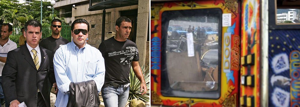 Um grupo 26 pessoas é suspeito de explorar máquinas caça-níqueis na zona oeste da cidade do Rio; entre os alvos da operação estão um tenente-coronel e um capitão da Polícia Militar; os policiais são suspeitos de fazer a segurança do contraventor Fernando Iggnácio, já condenado pela Justiça por chefiar uma quadrilha especializada em jogos ilegais (Foto: Leonardo Lucena) Um grupo 26 pessoas é suspeito de explorar máquinas caça-níqueis na zona oeste da cidade do Rio; entre os alvos da operação estão um tenente-coronel e um capitão da Polícia Militar; os policiais são suspeitos de fazer a segurança do contraventor Fernando Iggnácio, já condenado pela Justiça por chefiar uma quadrilha especializada em jogos ilegais
