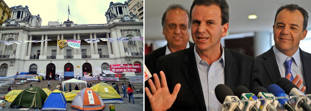 “Não aconteceu nada para que esta reviravolta se desse. Trata-se de movimento político”, afirmou o peemedebista. Prefeito do Rio de Janeiro teria jurado a Sonia Racy, do Estadão, que sua relação com o governador do Estado continua a mesma de antes das manifestações e pressão por impeachment (Foto: Roberta Namour) “Não aconteceu nada para que esta reviravolta se desse. Trata-se de movimento político”, afirmou o peemedebista. Prefeito do Rio de Janeiro teria jurado a Sonia Racy, do Estadão, que sua relação com o governador do Estado continua a mesma de antes das manifestações e pressão por impeachment