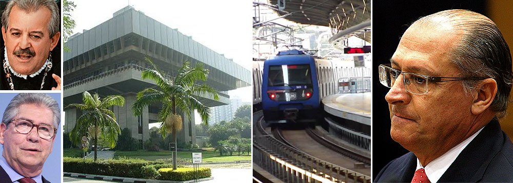 Presidente do órgão, Antônio Roque Citadini, já solicitou ao Ministério Público de Contas abertura do processo para declarar inidôneas a Siemens e outras 19 empresas que atuaram no esquema de corrupção em contratos de trem e metrô; Um dos conselheiros do TCE, Robson Marinho é ex-secretário da Casa Civil do governo Mário Covas e está ligado a contas secretas na Suíça com cerca de US$ 3 milhões em depósitos, possivelmente oriundos de propinas da empresa francesa Alstom. Na semana passada, o governador Geraldo Alckmin (PSDB) foi criticado por processar a multinacional alemã, mas não cancelar sua participação em licitações (Foto: Roberta Namour) Presidente do órgão, Antônio Roque Citadini, já solicitou ao Ministério Público de Contas abertura do processo para declarar inidôneas a Siemens e outras 19 empresas que atuaram no esquema de corrupção em contratos de trem e metrô; Um dos conselheiros do TCE, Robson Marinho é ex-secretário da Casa Civil do governo Mário Covas e está ligado a contas secretas na Suíça com cerca de US$ 3 milhões em depósitos, possivelmente oriundos de propinas da empresa francesa Alstom. Na semana passada, o governador Geraldo Alckmin (PSDB) foi criticado por processar a multinacional alemã, mas não cancelar sua participação em licitações