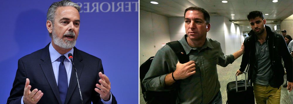 Ministro das Relações Exteriores disse que vai conversar ainda hoje com o chanceler britânico, William Hague, sobre a detenção de David Miranda, por nove horas, no aeroporto de Heathrow, em Londres; "Espero que não volte a acontecer", disse Antonio Patriota, que criticou "desmandos e desvios" que vêm sendo cometidos em nome do combate ao terrorismo no mundo (Foto: Gisele Federicce) Ministro das Relações Exteriores disse que vai conversar ainda hoje com o chanceler britânico, William Hague, sobre a detenção de David Miranda, por nove horas, no aeroporto de Heathrow, em Londres; "Espero que não volte a acontecer", disse Antonio Patriota, que criticou "desmandos e desvios" que vêm sendo cometidos em nome do combate ao terrorismo no mundo
