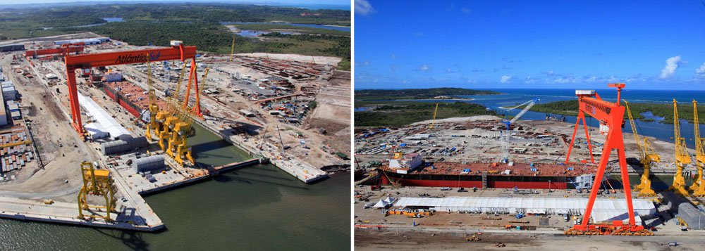 O Dragão do Mar, terceiro petroleiro produzido em Pernambuco pelo Estaleiro Atlântico Sul (EAS), será lançado ao mar nesta sexta-feira (23);a expectativa é de que a embarcação, que possui capacidade para transportar até um milhão de barris de petróleo, tenha todos os seus ajustes e teses concluídos até o final deste ano; o lançamento do navio aparentemente sela o fim dos atrasos que marcaram a entrega dos petroleiros João Cândido e Zumbi dos Palmares (Foto: Paulo Emílio) O Dragão do Mar, terceiro petroleiro produzido em Pernambuco pelo Estaleiro Atlântico Sul (EAS), será lançado ao mar nesta sexta-feira (23);a expectativa é de que a embarcação, que possui capacidade para transportar até um milhão de barris de petróleo, tenha todos os seus ajustes e teses concluídos até o final deste ano; o lançamento do navio aparentemente sela o fim dos atrasos que marcaram a entrega dos petroleiros João Cândido e Zumbi dos Palmares