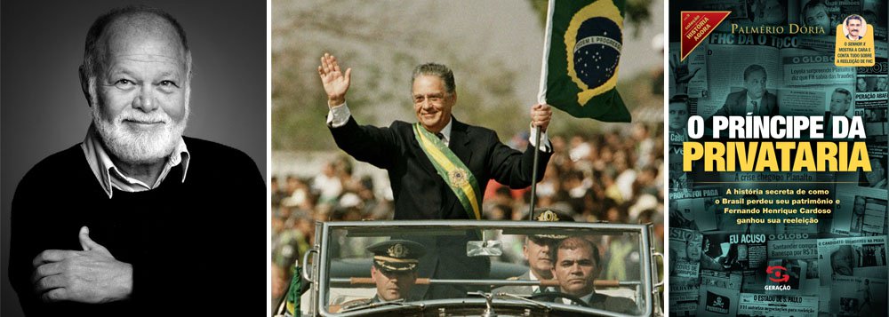 Lançado pelo jornalista Palmério Doria, "O Príncipe da Privataria" aborda as contradições do ex-presidente Fernando Henrique Cardoso e desnuda um capítulo ainda obscuro da política brasileira: a compra da emenda que permitiu a sua reeleição, em 1998; o livro revela ainda a identidade do "Senhor X", que gravou deputados e denunciou ao jornalista Fernando Rodrigues, da Folha, o episódio; trata-se do empresário Narciso Mendes, do Acre, que resolveu contar tudo o que sabia; a obra trata ainda da tentativa de privatização da Caixa, do Banco do Brasil e da Petrobras e também de como a mídia blindou a história do filho de FHC fora do casamento – que, no final da história, não era filho legítimo do ex-presidente (Foto: Leonardo Attuch) Lançado pelo jornalista Palmério Doria, "O Príncipe da Privataria" aborda as contradições do ex-presidente Fernando Henrique Cardoso e desnuda um capítulo ainda obscuro da política brasileira: a compra da emenda que permitiu a sua reeleição, em 1998; o livro revela ainda a identidade do "Senhor X", que gravou deputados e denunciou ao jornalista Fernando Rodrigues, da Folha, o episódio; trata-se do empresário Narciso Mendes, do Acre, que resolveu contar tudo o que sabia; a obra trata ainda da tentativa de privatização da Caixa, do Banco do Brasil e da Petrobras e também de como a mídia blindou a história do filho de FHC fora do casamento – que, no final da história, não era filho legítimo do ex-presidente