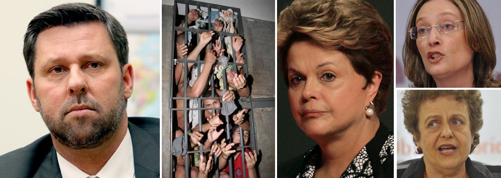 O deputado federal Carlos Sampaio (PSDB/SP) apresentou dois pedidos contra o governo federal; uma representação na Procuradoria-Geral da República por suposta omissão das ministras Maria do Rosário (Direitos Humanos) e Eleonora Menicucci (Políticas para as Mulheres) em relação às acusações de violações de direitos humanos no Complexo Penitenciário de Pedrinhas, em São Luís (MA); outra pedindo a demissão das duas, à Comissão de Ética Pública da Presidência; da parte de Dilma, orientação é para que ministro da Justiça, José Eduardo Cardozo, dê total atenção à onda de violência e ofereça a ajuda necessária (Foto: Valter Lima) O deputado federal Carlos Sampaio (PSDB/SP) apresentou dois pedidos contra o governo federal; uma representação na Procuradoria-Geral da República por suposta omissão das ministras Maria do Rosário (Direitos Humanos) e Eleonora Menicucci (Políticas para as Mulheres) em relação às acusações de violações de direitos humanos no Complexo Penitenciário de Pedrinhas, em São Luís (MA); outra pedindo a demissão das duas, à Comissão de Ética Pública da Presidência; da parte de Dilma, orientação é para que ministro da Justiça, José Eduardo Cardozo, dê total atenção à onda de violência e ofereça a ajuda necessária