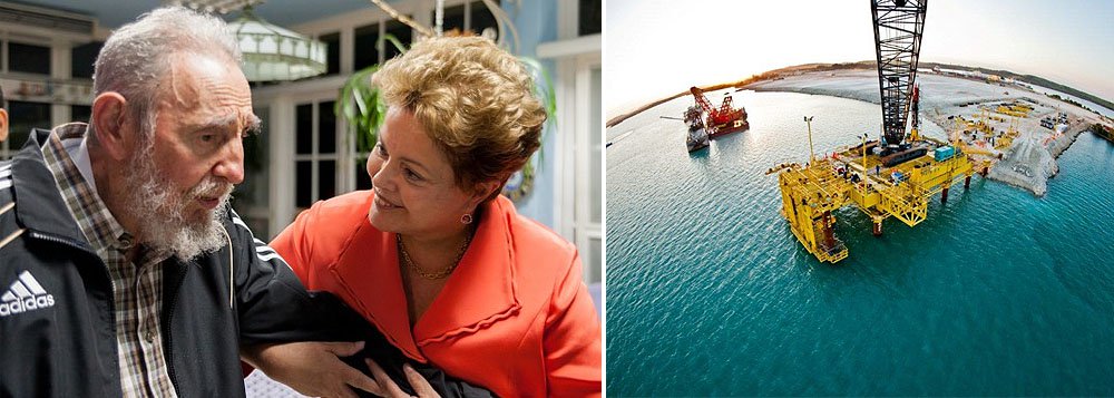 A presidente Dilma esteve ontem com o líder da Revolução Cubana, Fidel Castro, a quem agradeceu pelos profissionais que atuam no Mais Médicos e também prometeu mais apoio econômico; Brasil irá liberar mais R$ 701 milhões para a criação de uma zona econômica especial no Porto de Mariel, construído pela Odebrecht e financiado pelo BNDES; em nota, senador Aécio Neves (PSDB-MG) contestou apoio do governo brasileiro ao regime cubano (Foto: Leonardo Attuch) A presidente Dilma esteve ontem com o líder da Revolução Cubana, Fidel Castro, a quem agradeceu pelos profissionais que atuam no Mais Médicos e também prometeu mais apoio econômico; Brasil irá liberar mais R$ 701 milhões para a criação de uma zona econômica especial no Porto de Mariel, construído pela Odebrecht e financiado pelo BNDES; em nota, senador Aécio Neves (PSDB-MG) contestou apoio do governo brasileiro ao regime cubano