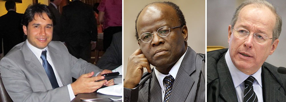 Decano teria dito que votaria em apenas cinco minutos, mas foi impedido por Joaquim Barbosa; informação é do jornalista Felipe Recondo, que, recentemente, foi agredido pelo presidente do STF; ao final da sessão desta quinta-feira 12, após o longo voto do ministro Marco Aurélio Mello, o relator da Ação Penal 470 afirmou: "O ministro Celso de Mello disse que já tem seu voto pronto, mas como três ministros já se ausentaram por conta da sessão no TSE, declaro esta sessão encerrada"; curiosamente, o mesmo Barbosa acusou, recentemente, o revisor Ricardo Lewandowski de fazer "chicana" no julgamento, ou seja, agir de forma para que o caso fosse prolongado (Foto: Gisele Federicce) www.brasil247.com - Decano teria dito que votaria em apenas cinco minutos, mas foi impedido por Joaquim Barbosa; informação é do jornalista Felipe Recondo, que, recentemente, foi agredido pelo presidente do STF; ao final da sessão desta quinta-feira 12, após o longo voto do ministro Marco Aurélio Mello, o relator da Ação Penal 470 afirmou: "O ministro Celso de Mello disse que já tem seu voto pronto, mas como três ministros já se ausentaram por conta da sessão no TSE, declaro esta sessão encerrada"; curiosamente, o mesmo Barbosa acusou, recentemente, o revisor Ricardo Lewandowski de fazer "chicana" no julgamento, ou seja, agir de forma para que o caso fosse prolongado
