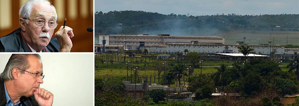 Defesa do ex-ministro entra com petição na Vara de Execuções de Brasília para que ele assuma vaga oferecida pelo advogado José Gerardo Grossi, por um salário de R$ 2,1 mil; ele irá trabalhar na biblioteca do escritório que defende, entre outros casos, o deputado federal Eduardo Azeredo (PSDB-MG) no mensalão tucano; Dirceu também nega clima de rebelião na prisão e diz que já planeja festa de Natal com outros condenados
(Foto: Roberta Namour) Defesa do ex-ministro entra com petição na Vara de Execuções de Brasília para que ele assuma vaga oferecida pelo advogado José Gerardo Grossi, por um salário de R$ 2,1 mil; ele irá trabalhar na biblioteca do escritório que defende, entre outros casos, o deputado federal Eduardo Azeredo (PSDB-MG) no mensalão tucano; Dirceu também nega clima de rebelião na prisão e diz que já planeja festa de Natal com outros condenados