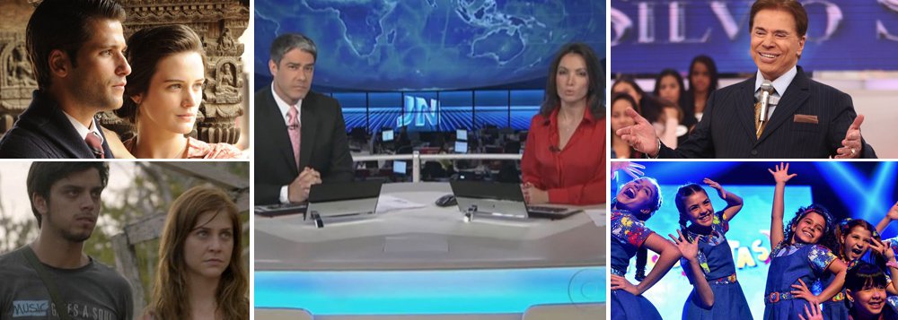 Assim como jornais e revistas, com muitos títulos levados à extinção e com tiragem baixa, as emissoras de TV no Brasil enfrentam queda acentuada de audiência - e não é de um canal para outro, mas sim da TV para a internet; Globo e SBT, por exemplo, encerram 2013 como o pior ano das suas histórias neste quesito; no horário nobre, onde estão concentrados os anunciantes, a queda da emissora dos Marinho foi mais acentuada, devido ao baixo desempenho das suas novelas e do Jornal Nacional; a TV de Silvio Santos não empolga, com excesso de reprises; internet já é a mídia mais consumida no país, com mais de 100 milhões de internautas (Foto: Valter Lima) Assim como jornais e revistas, com muitos títulos levados à extinção e com tiragem baixa, as emissoras de TV no Brasil enfrentam queda acentuada de audiência - e não é de um canal para outro, mas sim da TV para a internet; Globo e SBT, por exemplo, encerram 2013 como o pior ano das suas histórias neste quesito; no horário nobre, onde estão concentrados os anunciantes, a queda da emissora dos Marinho foi mais acentuada, devido ao baixo desempenho das suas novelas e do Jornal Nacional; a TV de Silvio Santos não empolga, com excesso de reprises; internet já é a mídia mais consumida no país, com mais de 100 milhões de internautas