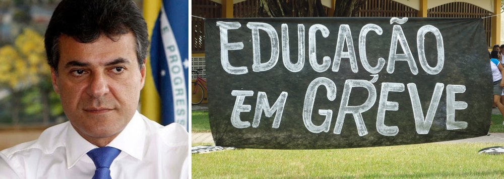 O governador Beto Richa (PSDB) vai enfrentar a primeira greve geral, no próximo dia 19 de março, dos cerca de 70 mil professores que atuam nas 2,1 mil escolas da rede pública do Paraná; o magistério paranaense cobra do tucano o cumprimento da Lei Nacional do Piso, que prevê, dentre outras coisas, a aplicação dos 33% de hora-atividade na jornada; trata-se de 1/3 da do tempo dedicado à preparação de aulas e às demais atividades fora da sala (Foto: Leonardo Lucena) O governador Beto Richa (PSDB) vai enfrentar a primeira greve geral, no próximo dia 19 de março, dos cerca de 70 mil professores que atuam nas 2,1 mil escolas da rede pública do Paraná; o magistério paranaense cobra do tucano o cumprimento da Lei Nacional do Piso, que prevê, dentre outras coisas, a aplicação dos 33% de hora-atividade na jornada; trata-se de 1/3 da do tempo dedicado à preparação de aulas e às demais atividades fora da sala
