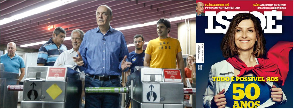 Reportagem da revista IstoÉ cita duas investigações na Procuradoria-Geral de São Paulo envolvendo o ex-governador do PSDB no esquema de cartel do transporte; a primeira trata da pressão que o tucano exerceu para que a espanhola CAF vencesse uma licitação durante seu governo (2007-2010); em depoimento revelador, ex-dirigente da Siemens Nelson Branco Marchetti conta que foi pressionado por Serra a desistir de medidas judiciais para anular a vitória da empresa; outro processo investiga omissão do tucano em relação ao esquema, uma vez que ele recebeu alertas do Tribunal de Contas, Ministério Público e até do Banco Mundial sobre o caso; há ainda apuração de contratos suspeitos de irregularidades (Foto: Gisele Federicce) Reportagem da revista IstoÉ cita duas investigações na Procuradoria-Geral de São Paulo envolvendo o ex-governador do PSDB no esquema de cartel do transporte; a primeira trata da pressão que o tucano exerceu para que a espanhola CAF vencesse uma licitação durante seu governo (2007-2010); em depoimento revelador, ex-dirigente da Siemens Nelson Branco Marchetti conta que foi pressionado por Serra a desistir de medidas judiciais para anular a vitória da empresa; outro processo investiga omissão do tucano em relação ao esquema, uma vez que ele recebeu alertas do Tribunal de Contas, Ministério Público e até do Banco Mundial sobre o caso; há ainda apuração de contratos suspeitos de irregularidades