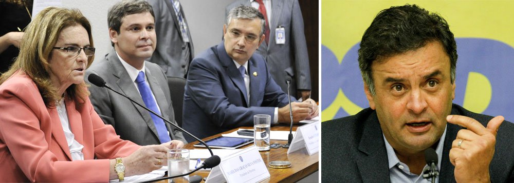 Presidenciável do PSDB, o senador Aécio Neves disse nesta terça (15) que o depoimento da presidente da Petrobras, Graça Foster, à Comissão de Assuntos Econômicos do Senado não esgota a necessidade de instalação da CPI da Petrobras; "A presidente Graça é uma mulher respeitável, não é ela que está em xeque. Mas temos que nos empenhar ainda mais pela instalação da CPI. Ela deixou claro que a compra de Pasadena foi um mal negócio. Se apurado que houve dolo, as pessoas têm que ser punidas", afirmou (Foto: Valter Lima) Presidenciável do PSDB, o senador Aécio Neves disse nesta terça (15) que o depoimento da presidente da Petrobras, Graça Foster, à Comissão de Assuntos Econômicos do Senado não esgota a necessidade de instalação da CPI da Petrobras; "A presidente Graça é uma mulher respeitável, não é ela que está em xeque. Mas temos que nos empenhar ainda mais pela instalação da CPI. Ela deixou claro que a compra de Pasadena foi um mal negócio. Se apurado que houve dolo, as pessoas têm que ser punidas", afirmou