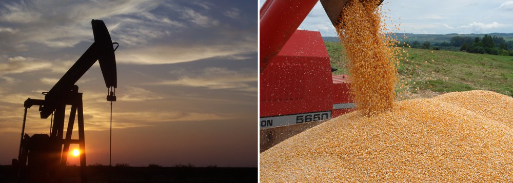A balança comercial apresentou superávit (exportações maiores que importações) de US$ 1,008 bilhão na terceira semana de dezembro; segundo dados do Ministério do Desenvolvimento, Indústria e Comércio Exterior, as exportações somaram US$ 6,518 bilhões e as importações, US$ 5,510 bilhões; um dos motivos para o superávit foi a exportação de uma plataforma para extração de petróleo e gás no valor de US$ 1,155 bilhão; produtos como milho em grão, carne bovina e frango ajudaram a puxar exportações para cima (Foto: Romulo Faro) A balança comercial apresentou superávit (exportações maiores que importações) de US$ 1,008 bilhão na terceira semana de dezembro; segundo dados do Ministério do Desenvolvimento, Indústria e Comércio Exterior, as exportações somaram US$ 6,518 bilhões e as importações, US$ 5,510 bilhões; um dos motivos para o superávit foi a exportação de uma plataforma para extração de petróleo e gás no valor de US$ 1,155 bilhão; produtos como milho em grão, carne bovina e frango ajudaram a puxar exportações para cima