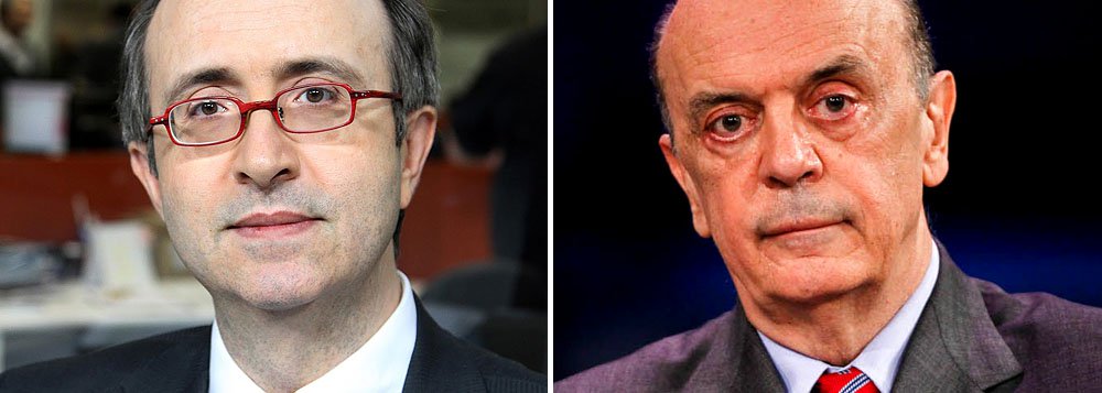 Colunista da Veja reforça discurso do ex-governador tucano, que pediu “igualdade de condições” para disputar prévias do PSDB para a Presidência de 2014. Para Reinaldo, já não houve igualdade por exemplo, no horário político do partido, monopolizado pelo mineiro, que é também presidente da legenda. Ele diz ainda que resultados do Datafolha não foram mais favoráveis ao ex-governador porque os cenários em que aparece compara ‘laranja com banana’, em referência ao presidente do STF, Joaquim Barbosa; alguma surpresa com o alistamento? (Foto: Roberta Namour) Colunista da Veja reforça discurso do ex-governador tucano, que pediu “igualdade de condições” para disputar prévias do PSDB para a Presidência de 2014. Para Reinaldo, já não houve igualdade por exemplo, no horário político do partido, monopolizado pelo mineiro, que é também presidente da legenda. Ele diz ainda que resultados do Datafolha não foram mais favoráveis ao ex-governador porque os cenários em que aparece compara ‘laranja com banana’, em referência ao presidente do STF, Joaquim Barbosa; alguma surpresa com o alistamento?