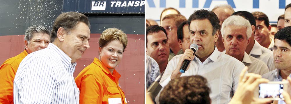 Pré-campanha presidencial ganha clima de guerra; horas depois de a presidente Dilma Rousseff dizer que não aceitaria ataques à estatal, o senador tucano bateu duro e mirou a própria mandatária: "Está na hora de a presidente da República devolver limpo o macacão dos funcionários da empresa. Quem está sujando a imagem da Petrobras é o PT, que estabeleceu o aparelhamento através da irresponsabilidade, que resulta na prisão de diretores em operações da Polícia Federal"; presidenciável do PSDB disse ainda que Dilma deve desculpas aos brasileiros (Foto: Valter Lima) Pré-campanha presidencial ganha clima de guerra; horas depois de a presidente Dilma Rousseff dizer que não aceitaria ataques à estatal, o senador tucano bateu duro e mirou a própria mandatária: "Está na hora de a presidente da República devolver limpo o macacão dos funcionários da empresa. Quem está sujando a imagem da Petrobras é o PT, que estabeleceu o aparelhamento através da irresponsabilidade, que resulta na prisão de diretores em operações da Polícia Federal"; presidenciável do PSDB disse ainda que Dilma deve desculpas aos brasileiros