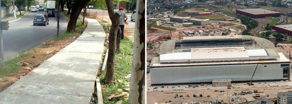 Verba é arrecadada junto a empreiteiras e deveria ser aplicada em urbanização, mas maior parte dos recursos são usados em avenidas e desapropriações no entorno do Itaquerão (Foto: Gisele Federicce) Verba é arrecadada junto a empreiteiras e deveria ser aplicada em urbanização, mas maior parte dos recursos são usados em avenidas e desapropriações no entorno do Itaquerão