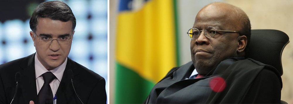 Jornalista afirma que Joaquim Barbosa, que anunciou hoje sua aposentadoria, "vive isolamento no Supremo e deverá, no médio prazo, seguir carreira política"; "Livre de um cargo que o limita politicamente, abrirá seu leque de opções eleitorais", escreve Kennedy Alencar (Foto: Gisele Federicce) Jornalista afirma que Joaquim Barbosa, que anunciou hoje sua aposentadoria, "vive isolamento no Supremo e deverá, no médio prazo, seguir carreira política"; "Livre de um cargo que o limita politicamente, abrirá seu leque de opções eleitorais", escreve Kennedy Alencar