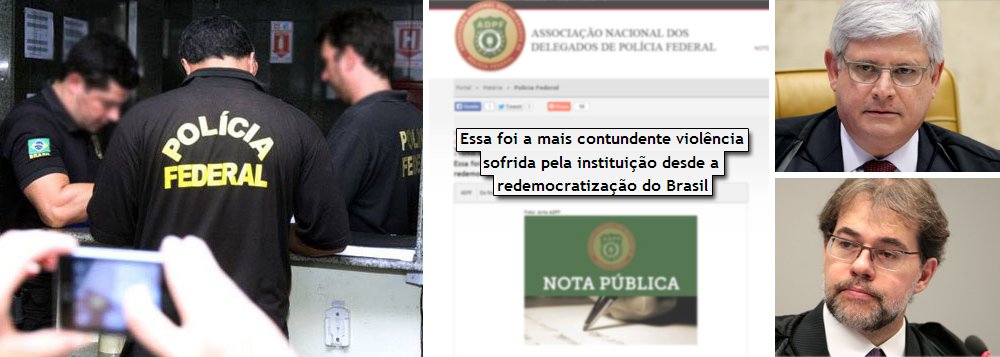 Nota que critica o procurador-geral da República, Rodrigo Janot, foi divulgada nesta quarta-feira pela Associação Nacional dos Delegados da Polícia Federal (ADPF); manifestação acontece após pedido da Procuradoria-Geral da República para que a corporação não divulgasse qualquer nota ou informação sobre a Operação Ararath, no Mato Grosso; entidade afirma que o "fato, considerado inédito, causou grande perplexidade e indignação entre os Delegados da Polícia Federal"; para a ADPF, "essa foi a mais contundente violência sofrida pela instituição desde a redemocratização do Brasil" (Foto: Gisele Federicce) Nota que critica o procurador-geral da República, Rodrigo Janot, foi divulgada nesta quarta-feira pela Associação Nacional dos Delegados da Polícia Federal (ADPF); manifestação acontece após pedido da Procuradoria-Geral da República para que a corporação não divulgasse qualquer nota ou informação sobre a Operação Ararath, no Mato Grosso; entidade afirma que o "fato, considerado inédito, causou grande perplexidade e indignação entre os Delegados da Polícia Federal"; para a ADPF, "essa foi a mais contundente violência sofrida pela instituição desde a redemocratização do Brasil"
