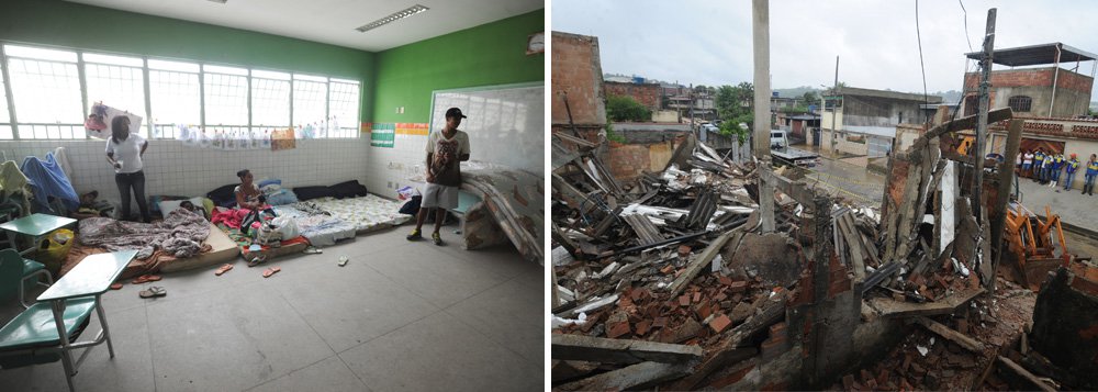 Chega a 2.563 o número de famílias afetadas pelas chuvas na Baixada Fluminense, região metropolitana do Rio, que estão recebendo atendimento dos órgãos de assistência social de seus municípios; de acordo com balanço divulgado pela Secretaria Estadual de Assistência Social e Direitos Humanos, a maior parte das famílias desalojadas por causa das chuvas já retornou às suas casas ou foi para a residência de parentes ou amigos (Foto: Leonardo Lucena) Chega a 2.563 o número de famílias afetadas pelas chuvas na Baixada Fluminense, região metropolitana do Rio, que estão recebendo atendimento dos órgãos de assistência social de seus municípios; de acordo com balanço divulgado pela Secretaria Estadual de Assistência Social e Direitos Humanos, a maior parte das famílias desalojadas por causa das chuvas já retornou às suas casas ou foi para a residência de parentes ou amigos