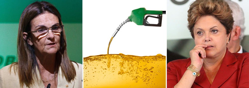 Após encontro da presidente da Petrobras, Graça Foster, com a presidente Dilma Rousseff, auxiliares do Planalto avaliam que a desvalorização cambial não deixa muitas alternativas. Nos cálculos da estatal, a defasagem entre os preços internacionais e nacionais chegou a 30% na semana passada, após o dólar superar a marca de R$ 2,40 (Foto: Roberta Namour) Após encontro da presidente da Petrobras, Graça Foster, com a presidente Dilma Rousseff, auxiliares do Planalto avaliam que a desvalorização cambial não deixa muitas alternativas. Nos cálculos da estatal, a defasagem entre os preços internacionais e nacionais chegou a 30% na semana passada, após o dólar superar a marca de R$ 2,40