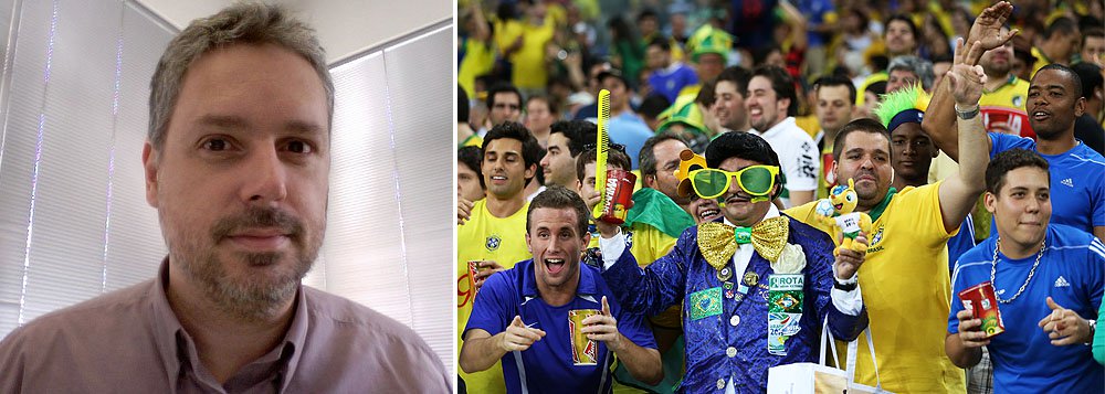 Baseado no Ibope, colunista José Roberto de Toledo vê clima de frieza da torcida, com “quase nenhuma bandeira nas janelas, raras camisetas amarelas”: “Virou politicamente incorreto torcer pela Copa, pelo Brasil”, diz; pesquisa aponta que 39% da população responderam que se fosse possível medir em graus seu envolvimento com o Mundial, a temperatura estaria entre "fria", "muito fria' e "gelada"; só 30% disseram que seu termômetro está "quente", "muito quente" ou "fervendo" (Foto: Roberta Namour) Baseado no Ibope, colunista José Roberto de Toledo vê clima de frieza da torcida, com “quase nenhuma bandeira nas janelas, raras camisetas amarelas”: “Virou politicamente incorreto torcer pela Copa, pelo Brasil”, diz; pesquisa aponta que 39% da população responderam que se fosse possível medir em graus seu envolvimento com o Mundial, a temperatura estaria entre "fria", "muito fria' e "gelada"; só 30% disseram que seu termômetro está "quente", "muito quente" ou "fervendo"