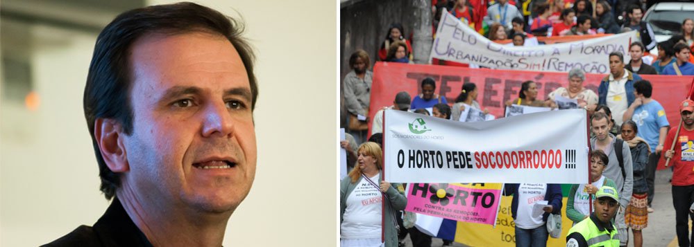 Intitulado Remove o Paes, o movimento pretende realizar uma vigília em frente à casa de Eduardo Paes, para que ele pare com a remoção de comunidades carentes em várias regiões da cidade (Foto: Leonardo Attuch) Intitulado Remove o Paes, o movimento pretende realizar uma vigília em frente à casa de Eduardo Paes, para que ele pare com a remoção de comunidades carentes em várias regiões da cidade