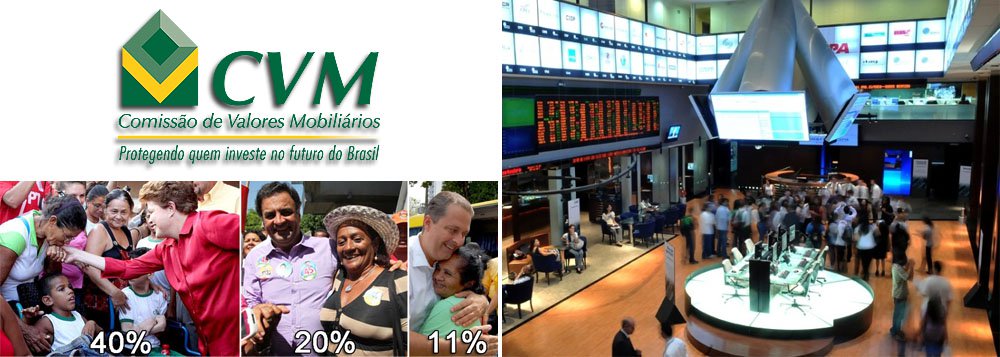 Comissão apura possibilidade de vazamento dos resultados pelos investidores, ou contratação de pesquisas privadas para monitorar os candidatos na véspera de um levantamento público e, assim, antecipar movimentações do mercado; nos últimos meses, a Bolsa passou a "comprar" nova queda de Dilma, influenciada pelas ações de estatais; movimento lembra o visto em 2002, na campanha que elegeu Lula à Presidência pela primeira vez (Foto: Roberta Namour) Comissão apura possibilidade de vazamento dos resultados pelos investidores, ou contratação de pesquisas privadas para monitorar os candidatos na véspera de um levantamento público e, assim, antecipar movimentações do mercado; nos últimos meses, a Bolsa passou a "comprar" nova queda de Dilma, influenciada pelas ações de estatais; movimento lembra o visto em 2002, na campanha que elegeu Lula à Presidência pela primeira vez