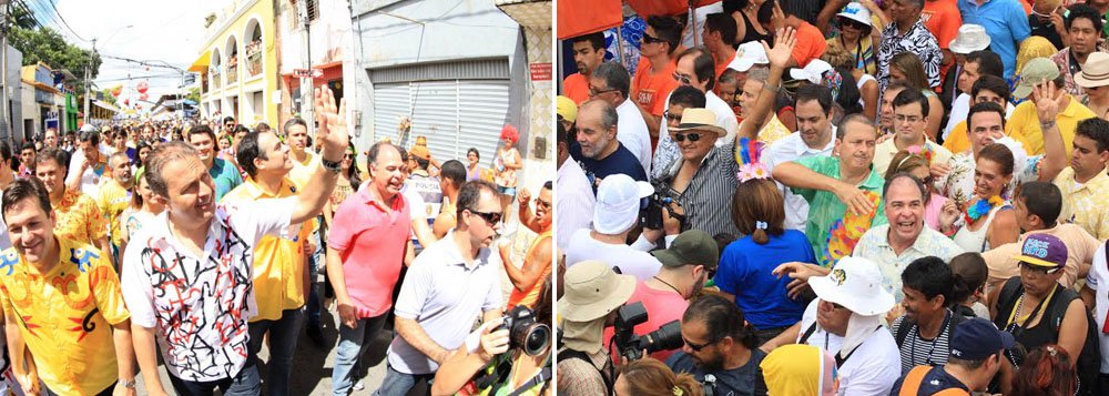 Governador de Pernambuco aproveita último mês no cargo, antes de iniciar a corrida oficial para a Presidência, para percorrer 18 regiões do Estado ao lado dos escudeiros da chapa de 2014 do PSB: o secretário de Fazenda, Paulo Câmara, candidato ao governo, e o ex-ministro Fernando Bezerra Coelho, postulante ao Senado (Foto: Roberta Namour) Governador de Pernambuco aproveita último mês no cargo, antes de iniciar a corrida oficial para a Presidência, para percorrer 18 regiões do Estado ao lado dos escudeiros da chapa de 2014 do PSB: o secretário de Fazenda, Paulo Câmara, candidato ao governo, e o ex-ministro Fernando Bezerra Coelho, postulante ao Senado