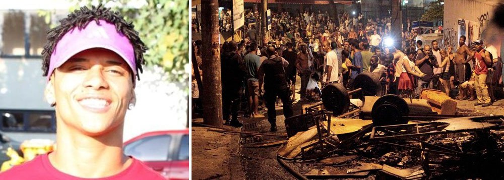 Avenida Nossa Senhora de Copacabana e as ruas Barata Ribeiro e Pompeu Loureiro, em Copacabana, no Rio, ficaram interditadas na altura da comunidade do Pavão-Pavãozinho, devido a um protesto de moradores pela morte do dançarino Douglas Rafael da Silva Pereira, que trabalhava no programa "Esquenta", da Globo; um homem de 30 anos morreu baleado na cabeça durante a manifestação; moradores atearam fogo a objetos, fazendo barricadas em alguns pontos das vias; amigos de dançarino acusam policiais de matá-lo (Foto: Valter Lima) Avenida Nossa Senhora de Copacabana e as ruas Barata Ribeiro e Pompeu Loureiro, em Copacabana, no Rio, ficaram interditadas na altura da comunidade do Pavão-Pavãozinho, devido a um protesto de moradores pela morte do dançarino Douglas Rafael da Silva Pereira, que trabalhava no programa "Esquenta", da Globo; um homem de 30 anos morreu baleado na cabeça durante a manifestação; moradores atearam fogo a objetos, fazendo barricadas em alguns pontos das vias; amigos de dançarino acusam policiais de matá-lo