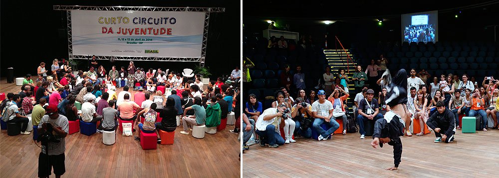Escutar o que pensa a juventude. Com essa determinação a ministra da Cultura, Marta Suplicy, ao lado do ministro Gilberto Carvalho (Secretaria Geral da Presidência da República), abriram, em Brasília, o Curto Circuito da Juventude; oobjetivo do encontro entre os responsáveis pelas duas pastas e 70 jovens de todas as regiões do país é debater políticas públicas voltadas à juventude e apresentar novas ideias para desenvolver a cultura; durante o evento, que se estende até este domingo (13), os jovens trocarão experiências e vão colaborar com questões que abordam a formação cultural, o fomento à produção artística e o protagonismo e a participação da juventude nas políticas culturais (Foto: Paulo Emílio) Escutar o que pensa a juventude. Com essa determinação a ministra da Cultura, Marta Suplicy, ao lado do ministro Gilberto Carvalho (Secretaria Geral da Presidência da República), abriram, em Brasília, o Curto Circuito da Juventude; oobjetivo do encontro entre os responsáveis pelas duas pastas e 70 jovens de todas as regiões do país é debater políticas públicas voltadas à juventude e apresentar novas ideias para desenvolver a cultura; durante o evento, que se estende até este domingo (13), os jovens trocarão experiências e vão colaborar com questões que abordam a formação cultural, o fomento à produção artística e o protagonismo e a participação da juventude nas políticas culturais