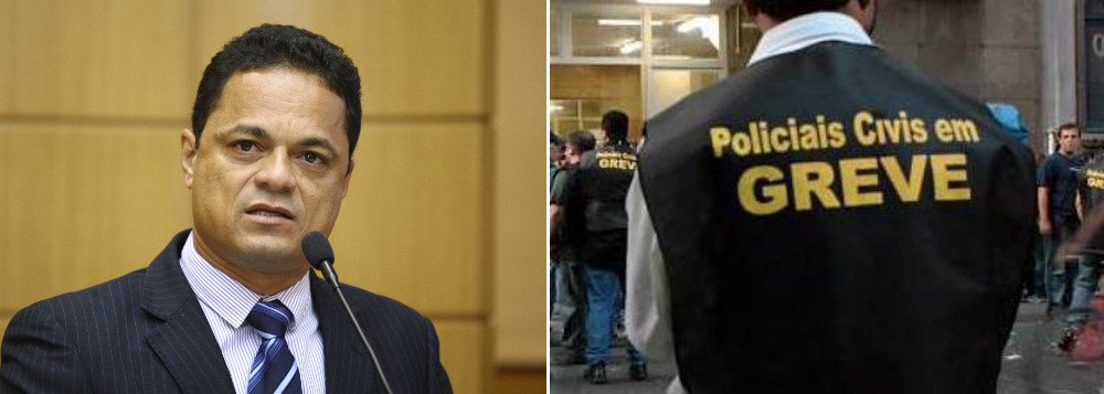 Deputado diz que nesta sexta (25), Sergipe poderá viver "um dia sem polícia", por causa da paralisação de 12 horas da Polícia Civil, que manterá apenas a Delegacia Plantonista em funcionamento para registrar as ocorrências, o que inviabilizará a atuação da Polícia Militar; ele também alerta para uma paralisação dos agentes prisionais para o mesmo dia; ""Será apenas a Plantonista funcionando com todas as viaturas da PM aguardando em fila o registro da ocorrência. Veja o risco para a população", disse (Foto: Valter Lima) Deputado diz que nesta sexta (25), Sergipe poderá viver "um dia sem polícia", por causa da paralisação de 12 horas da Polícia Civil, que manterá apenas a Delegacia Plantonista em funcionamento para registrar as ocorrências, o que inviabilizará a atuação da Polícia Militar; ele também alerta para uma paralisação dos agentes prisionais para o mesmo dia; ""Será apenas a Plantonista funcionando com todas as viaturas da PM aguardando em fila o registro da ocorrência. Veja o risco para a população", disse