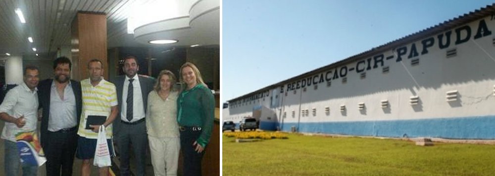 Vereador que liderou a greve da Polícia Militar na Bahia deixou o presídio da Papuda nesta madrugada, após defesa conseguir revogar a prisão por medidas cautelares, como pagamento de fiança, monitoramento por meio de tornozeleira eletrônica e proibição de alguns contatos; ele deve ficar preso aos finais de semana; Marco Prisco deixou a penitenciária em Brasília cerca de 20 kg mais magro (Foto: Gisele Federicce) Vereador que liderou a greve da Polícia Militar na Bahia deixou o presídio da Papuda nesta madrugada, após defesa conseguir revogar a prisão por medidas cautelares, como pagamento de fiança, monitoramento por meio de tornozeleira eletrônica e proibição de alguns contatos; ele deve ficar preso aos finais de semana; Marco Prisco deixou a penitenciária em Brasília cerca de 20 kg mais magro