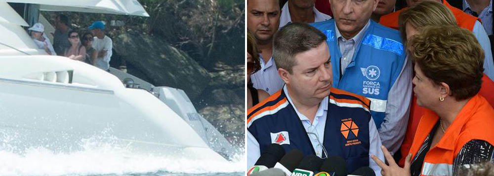 Presidente foi fotografada de boné branco e óculos escuros dentro da embarcação Amônia Azul, na Base Naval de Aratu, no litoral baiano; Dilma Rousseff vai passar o Réveillon no local e volta para Brasília no dia 5 de janeiro; acompanhada da filha e do neto Gabriel, ela fica hospedada numa casa antiga na praia particular de Inema; a presidente chegou à Bahia para férias no dia 26 e no dia seguinte foi a Minas Gerais sobrevoar as áreas atingidas por enchentes (Foto: José Barbacena) Presidente foi fotografada de boné branco e óculos escuros dentro da embarcação Amônia Azul, na Base Naval de Aratu, no litoral baiano; Dilma Rousseff vai passar o Réveillon no local e volta para Brasília no dia 5 de janeiro; acompanhada da filha e do neto Gabriel, ela fica hospedada numa casa antiga na praia particular de Inema; a presidente chegou à Bahia para férias no dia 26 e no dia seguinte foi a Minas Gerais sobrevoar as áreas atingidas por enchentes