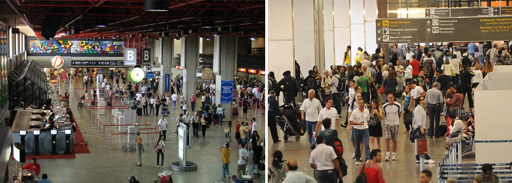 O concessionário do aeroporto de Guarulhos, GRU Airport, em São Paulo, receberá R$ 3,48 bilhões em empréstimos, enquanto a Inframérica, concessionário do aeroporto de Brasília, receberá R$ 797,1 milhões; recursos destinam-se à ampliação, modernização e exploração da infraestrutura dos dois terminais (Foto: Gisele Federicce) O concessionário do aeroporto de Guarulhos, GRU Airport, em São Paulo, receberá R$ 3,48 bilhões em empréstimos, enquanto a Inframérica, concessionário do aeroporto de Brasília, receberá R$ 797,1 milhões; recursos destinam-se à ampliação, modernização e exploração da infraestrutura dos dois terminais