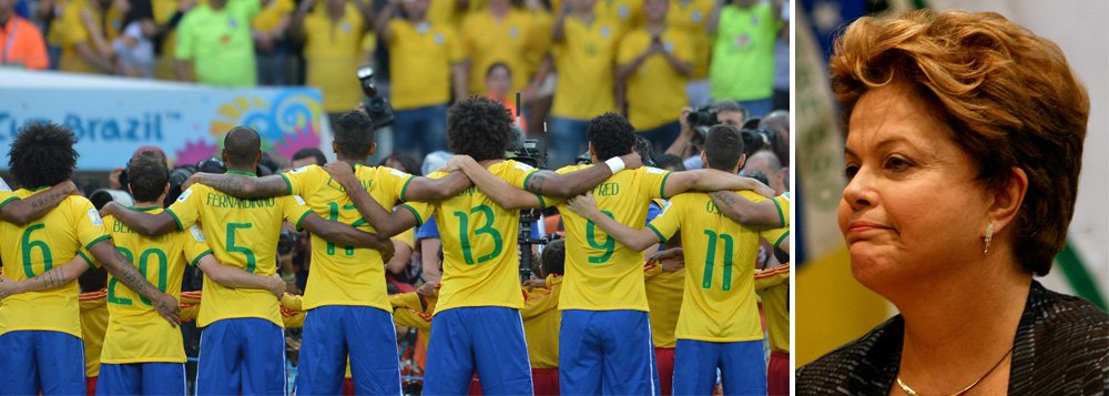 Presidente Dilma Rousseff (PT) comentou o resultado do jogo entre Brasil e Alemanha, nesta terça (8), que tirou o país-sede do Mundial; "Assim como todos os brasileiros, estou muito, muito triste com a derrota. Sinto imensamente por todos nós, torcedores, e pelos nossos jogadores. Mas, não vamos nos deixar alquebrar", publicou (Foto: Valter Lima) Presidente Dilma Rousseff (PT) comentou o resultado do jogo entre Brasil e Alemanha, nesta terça (8), que tirou o país-sede do Mundial; "Assim como todos os brasileiros, estou muito, muito triste com a derrota. Sinto imensamente por todos nós, torcedores, e pelos nossos jogadores. Mas, não vamos nos deixar alquebrar", publicou