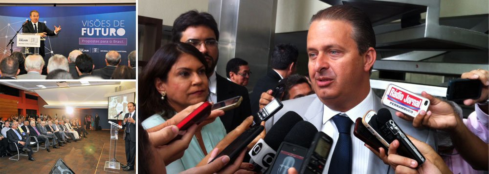 O governador de Pernambuco e pré-candidato à Presidência da República pelo PSB, Eduardo Campos, voltou a assestar as baterias contra a política econômica da presidente Dilma Rousseff (PT); de acordo com Campos, é preciso dotar o País de uma nova agenda política e econômica, capaz de inserir o país no mercado global, com melhoria da produtividade da economia, sustentabilidade e investimento em inovação; “Várias reformas estruturais foram sendo adiadas, e agora não tem outro caminho. Ou a gente faz, ou faz”, disse (Foto: Paulo Emílio) O governador de Pernambuco e pré-candidato à Presidência da República pelo PSB, Eduardo Campos, voltou a assestar as baterias contra a política econômica da presidente Dilma Rousseff (PT); de acordo com Campos, é preciso dotar o País de uma nova agenda política e econômica, capaz de inserir o país no mercado global, com melhoria da produtividade da economia, sustentabilidade e investimento em inovação; “Várias reformas estruturais foram sendo adiadas, e agora não tem outro caminho. Ou a gente faz, ou faz”, disse