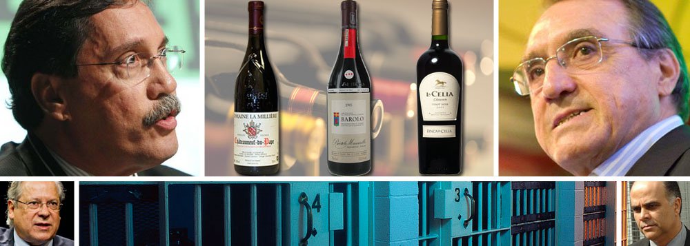 Se os réus da Ação Penal 470 "entrarem em cana este ano", na expressão do colunista Carlos Alberto Sardenberg, ele paga um vinho "bom" no jantar de comemoração marcado com Merval Pereira; se "prenderem só os bagrinhos e não os bagrões", quem banca o vinho é o décimo-segundo juiz do STF; prêmio pelas sentenças a José Dirceu, Delúbio Soares, José Genoíno, João Paulo Cunha e Marcos Valério pode ser um Chateneuf Du Pape, um Barolo Mascarelo ou um Pinot Noir da Borgonha; drama jurídico vira escárnio na CBN (Foto: Ana Pupulin) Se os réus da Ação Penal 470 "entrarem em cana este ano", na expressão do colunista Carlos Alberto Sardenberg, ele paga um vinho "bom" no jantar de comemoração marcado com Merval Pereira; se "prenderem só os bagrinhos e não os bagrões", quem banca o vinho é o décimo-segundo juiz do STF; prêmio pelas sentenças a José Dirceu, Delúbio Soares, José Genoíno, João Paulo Cunha e Marcos Valério pode ser um Chateneuf Du Pape, um Barolo Mascarelo ou um Pinot Noir da Borgonha; drama jurídico vira escárnio na CBN