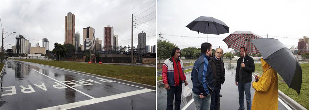 “Essa obra foi o maior investimento do PAC da Copa", afirmou o prefeito Gustavo Fruet; revitalização da avenida Comendador Franco promoverá maior segurança e agilidade para aqueles que trafegam por essa importante via que une Curitiba a São José dos Pinhais (Foto: Roberta Namour) “Essa obra foi o maior investimento do PAC da Copa", afirmou o prefeito Gustavo Fruet; revitalização da avenida Comendador Franco promoverá maior segurança e agilidade para aqueles que trafegam por essa importante via que une Curitiba a São José dos Pinhais