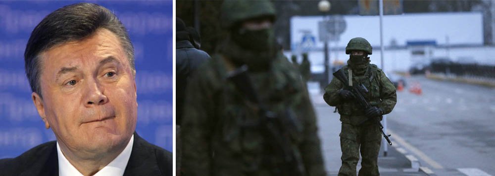 Presidente deposto da Ucrânia estava foragido há uma semana; homens armados tomam dois aeroportos em região da Crimeia; Yanukovich disse que a Rússia tem de usar todos os meios ao seu alcance para impedir o caos em seu país (Foto: Roberta Namour) Presidente deposto da Ucrânia estava foragido há uma semana; homens armados tomam dois aeroportos em região da Crimeia; Yanukovich disse que a Rússia tem de usar todos os meios ao seu alcance para impedir o caos em seu país