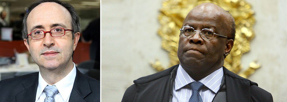 Em 2009, colunista escreveu que Joaquim Barbosa submeteu as instituições públicas ao vexame, com sua conduta "incompatível com o Supremo, com a democracia e com o Estado de direito"; agora, critica “turma que tenta mandar presidente do STF para o tronco”: “Um preto só prova que é livre quando obrigado a carregar a bandeira "deles"”; “Que a sua reputação esteja sob ataque, não a de Ricardo Lewandowski, eis a evidência da capacidade que a máquina petista tem de moer pessoas” (Foto: Roberta Namour) Em 2009, colunista escreveu que Joaquim Barbosa submeteu as instituições públicas ao vexame, com sua conduta "incompatível com o Supremo, com a democracia e com o Estado de direito"; agora, critica “turma que tenta mandar presidente do STF para o tronco”: “Um preto só prova que é livre quando obrigado a carregar a bandeira "deles"”; “Que a sua reputação esteja sob ataque, não a de Ricardo Lewandowski, eis a evidência da capacidade que a máquina petista tem de moer pessoas”