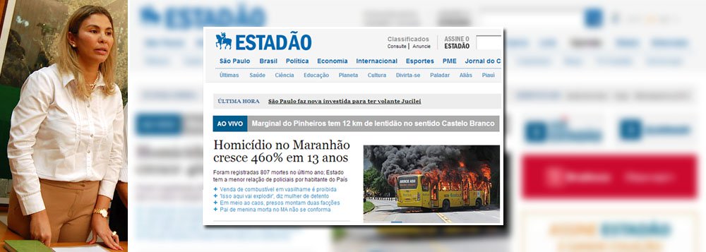 Entre 2000 e 2013, taxa de homicídios cresceu 460% no Maranhão; foram 807 mortes só em 2013; em contrapartida, Estado tem a menor relação de policiais por habitante no País: 1 para cada 710 moradores; "Infelizmente, nós falhamos, houve um erro de gestão nesse sentido", disse a secretária estadual de Direitos Humanos e Assistência Social, Luiza de Fátima Amorim Oliveira (Foto: Roberta Namour) Entre 2000 e 2013, taxa de homicídios cresceu 460% no Maranhão; foram 807 mortes só em 2013; em contrapartida, Estado tem a menor relação de policiais por habitante no País: 1 para cada 710 moradores; "Infelizmente, nós falhamos, houve um erro de gestão nesse sentido", disse a secretária estadual de Direitos Humanos e Assistência Social, Luiza de Fátima Amorim Oliveira
