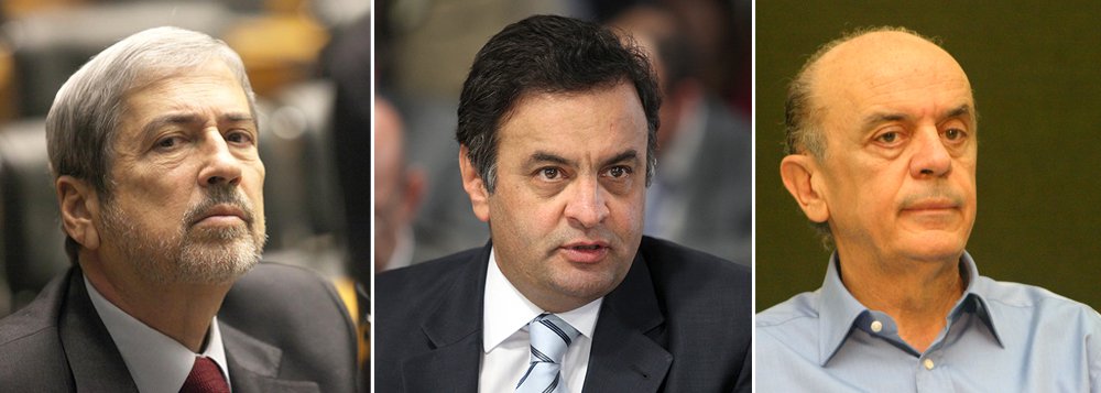 Líder da oposição no Congresso, o deputado Antônio Imbassahy afirma categoricamente que é consenso entre os tucanos que o nome para representar o partido é o do senador Aécio Neves. "Nosso candidato é Aécio e ponto final. É para ele que faremos palanque"; A coisa é tão séria que até o deputado Jutahy Magalhães Jr., considerado 'serrista' de carteirinha, está incumbido de fazer o comunicado a Serra; notícia, que não é mais novidade para o ex-governador, será dada pelos dois baianos e pelo deputado Mendes Thame (Foto: Romulo Faro) Líder da oposição no Congresso, o deputado Antônio Imbassahy afirma categoricamente que é consenso entre os tucanos que o nome para representar o partido é o do senador Aécio Neves. "Nosso candidato é Aécio e ponto final. É para ele que faremos palanque"; A coisa é tão séria que até o deputado Jutahy Magalhães Jr., considerado 'serrista' de carteirinha, está incumbido de fazer o comunicado a Serra; notícia, que não é mais novidade para o ex-governador, será dada pelos dois baianos e pelo deputado Mendes Thame