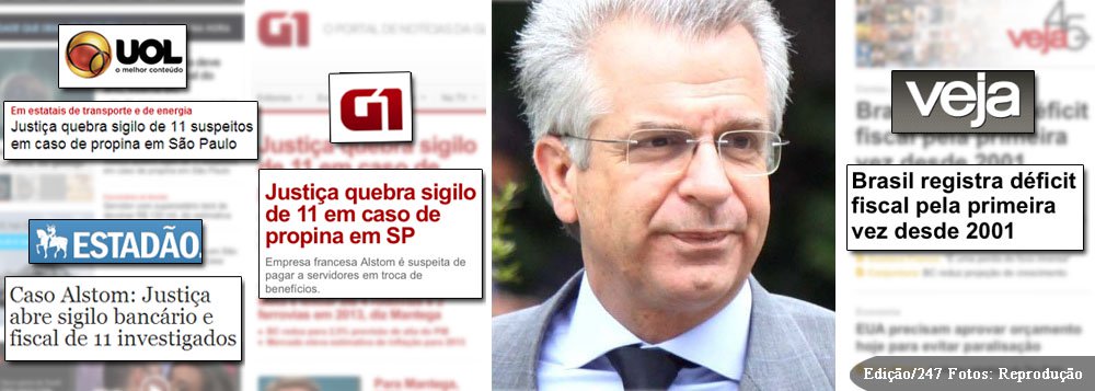Segundo vereador mais votado de São Paulo e do Brasil, embaixador do Brasil em Roma no governo Fernando Henrique, de quem foi tesoureiro da campanha à reeleição, secretário de Energia de Mario Covas, chefe das Subprefeituras com José Serra e secretário de Cultura de Geraldo Alckmin; largo currículo de Andrea Matarazzo não foi suficiente para que seu nome fosse destacado pela mídia tradicional na notícia da quebra, pela Justiça, de seus sigilos bancário e fiscal sob suspeita de envolvimento no escândalo de corrupção Alstom-Siemens; seria como informar que a AP 470 tem 42 réus, sem lembrar que os famosos José Dirceu, José Genoíno e Delúbio Soares, do PT, estão entre eles (Foto: Ana Pupulin) Segundo vereador mais votado de São Paulo e do Brasil, embaixador do Brasil em Roma no governo Fernando Henrique, de quem foi tesoureiro da campanha à reeleição, secretário de Energia de Mario Covas, chefe das Subprefeituras com José Serra e secretário de Cultura de Geraldo Alckmin; largo currículo de Andrea Matarazzo não foi suficiente para que seu nome fosse destacado pela mídia tradicional na notícia da quebra, pela Justiça, de seus sigilos bancário e fiscal sob suspeita de envolvimento no escândalo de corrupção Alstom-Siemens; seria como informar que a AP 470 tem 42 réus, sem lembrar que os famosos José Dirceu, José Genoíno e Delúbio Soares, do PT, estão entre eles