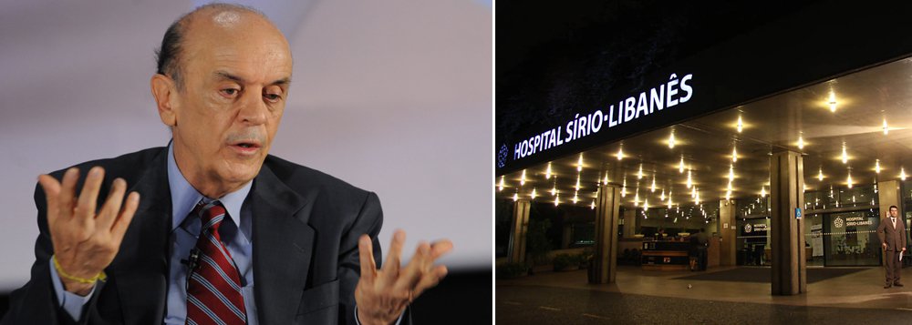 Ex-governador estava internado desde a quarta-feira 16; José Serra passou por tratamento na unidade de combate de bactérias no sangue; médico Roberto Kalil Filho confirmou a alta (Foto: Camila Nunes) Ex-governador estava internado desde a quarta-feira 16; José Serra passou por tratamento na unidade de combate de bactérias no sangue; médico Roberto Kalil Filho confirmou a alta