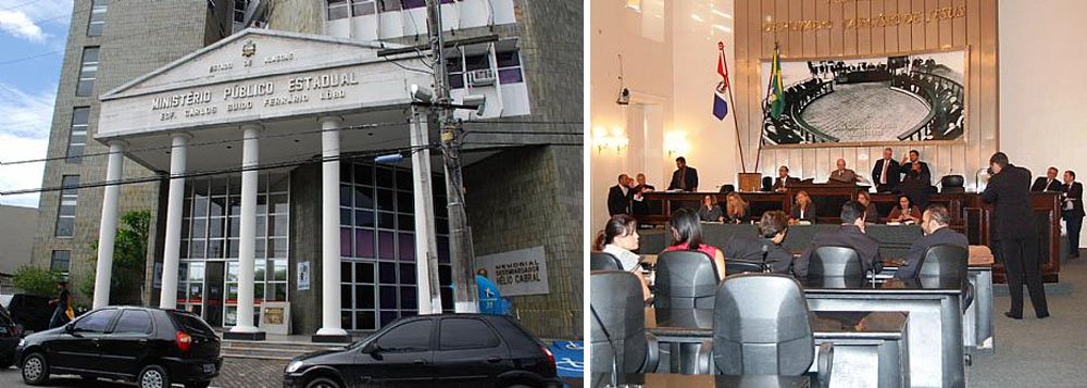 Os Ministérios Públicos Estadual e de Contas propuseram uma nova ação civil pública (ACP) contra a Assembleia Legislativa Estadual (ALE) e contra o presidente do Poder. Desta vez, a Casa de Tavares Bastos está sendo acusada de infringir a Lei de Responsabilidade Fiscal (LRF) e efetuar despesas relativas a folha de pessoal acima do limite legal que é de até 3%. (Foto: Voney Malta) Os Ministérios Públicos Estadual e de Contas propuseram uma nova ação civil pública (ACP) contra a Assembleia Legislativa Estadual (ALE) e contra o presidente do Poder. Desta vez, a Casa de Tavares Bastos está sendo acusada de infringir a Lei de Responsabilidade Fiscal (LRF) e efetuar despesas relativas a folha de pessoal acima do limite legal que é de até 3%.