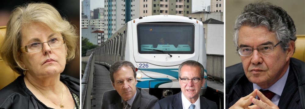 Ministra Rosa Weber abre mão de decidir se Supremo Tribunal Federal deve ou não acatar denúncia de formação de cartel, quadrilha e corrupção ativa e passiva no escândalo Alstom-Siemens, ocorrido em São Paulo; estilhaços do caso acertam cúpula dos tucanos paulistas; secretários do governo Geraldo Alckmin, JEdson Aparecido (Casa Civil) e José Aníbal (Energia) são acusados formalmente, pelo Ministério Público, de terem recebido propinas; processo passou às mãos do ministro Marco Aurélio Mello, que já julgou recurso relacionado o caso; decisão dele vai apontar se políticos do PSDB paulista se tornarão réus no STF ou não (Foto: Gisele Federicce) Ministra Rosa Weber abre mão de decidir se Supremo Tribunal Federal deve ou não acatar denúncia de formação de cartel, quadrilha e corrupção ativa e passiva no escândalo Alstom-Siemens, ocorrido em São Paulo; estilhaços do caso acertam cúpula dos tucanos paulistas; secretários do governo Geraldo Alckmin, JEdson Aparecido (Casa Civil) e José Aníbal (Energia) são acusados formalmente, pelo Ministério Público, de terem recebido propinas; processo passou às mãos do ministro Marco Aurélio Mello, que já julgou recurso relacionado o caso; decisão dele vai apontar se políticos do PSDB paulista se tornarão réus no STF ou não
