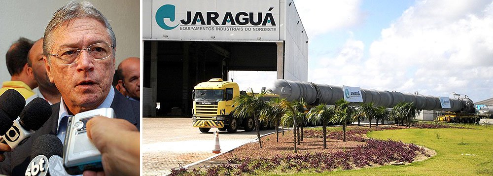 A empresa Jaraguá Equipamentos Industriais, investigada pela Polícia Federal por suspeita de lavagem de dinheiro em suposto esquema envolvendo a Petrobras, fez doação ao PSDB de Alagoas no ano de 2010 durante a campanha de reeleição do governador Teotonio Vilela Filho (PSDB). A contribuição da indústria paulista foi de R$ 200 mil (Foto: Voney Malta) A empresa Jaraguá Equipamentos Industriais, investigada pela Polícia Federal por suspeita de lavagem de dinheiro em suposto esquema envolvendo a Petrobras, fez doação ao PSDB de Alagoas no ano de 2010 durante a campanha de reeleição do governador Teotonio Vilela Filho (PSDB). A contribuição da indústria paulista foi de R$ 200 mil