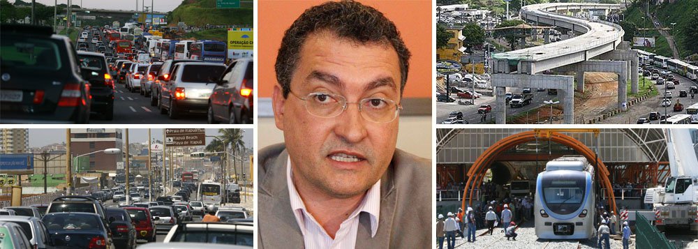 Não caiu muito bem entre petistas e aliados o título de 'pai da mobilidade urbana em Salvador' dado pelo governador Jaques Wagner ao chefe da Casa Civil do Estado e pré-candidato do PT à sua sucessão; será que o eleitor vai saber (ou querer) separar o tempo de comando do Estado dos 13 anos nos quais o metrô que ganhou destaque negativo internacional como exemplo de corrupção esteve sob responsabilidade da Prefeitura de Salvador? Seria uma aposta alta; governador tenta atrelar a Rui uma obra grande, mas que parou no tempo e desperta revolta na população (Foto: Romulo Faro) Não caiu muito bem entre petistas e aliados o título de 'pai da mobilidade urbana em Salvador' dado pelo governador Jaques Wagner ao chefe da Casa Civil do Estado e pré-candidato do PT à sua sucessão; será que o eleitor vai saber (ou querer) separar o tempo de comando do Estado dos 13 anos nos quais o metrô que ganhou destaque negativo internacional como exemplo de corrupção esteve sob responsabilidade da Prefeitura de Salvador? Seria uma aposta alta; governador tenta atrelar a Rui uma obra grande, mas que parou no tempo e desperta revolta na população
