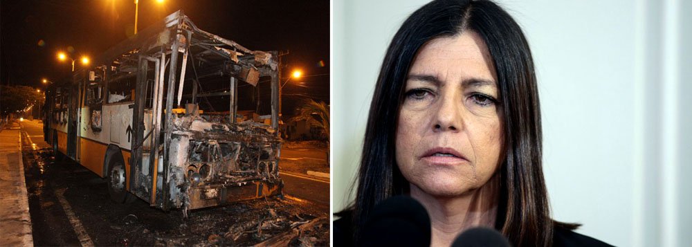 Em pronunciamento, a governadora repudiou os atos que culminaram no incêndio de quatro ônibus por bandidos armados na última sexta-feira e lamentou a morte da menina Ana Clara Santos Sousa, de 6 anos; “Da parte do governo, não faltarão força e determinação para enfrentar os criminosos e manter a paz e a tranquilidade”, disse (Foto: Roberta Namour) Em pronunciamento, a governadora repudiou os atos que culminaram no incêndio de quatro ônibus por bandidos armados na última sexta-feira e lamentou a morte da menina Ana Clara Santos Sousa, de 6 anos; “Da parte do governo, não faltarão força e determinação para enfrentar os criminosos e manter a paz e a tranquilidade”, disse